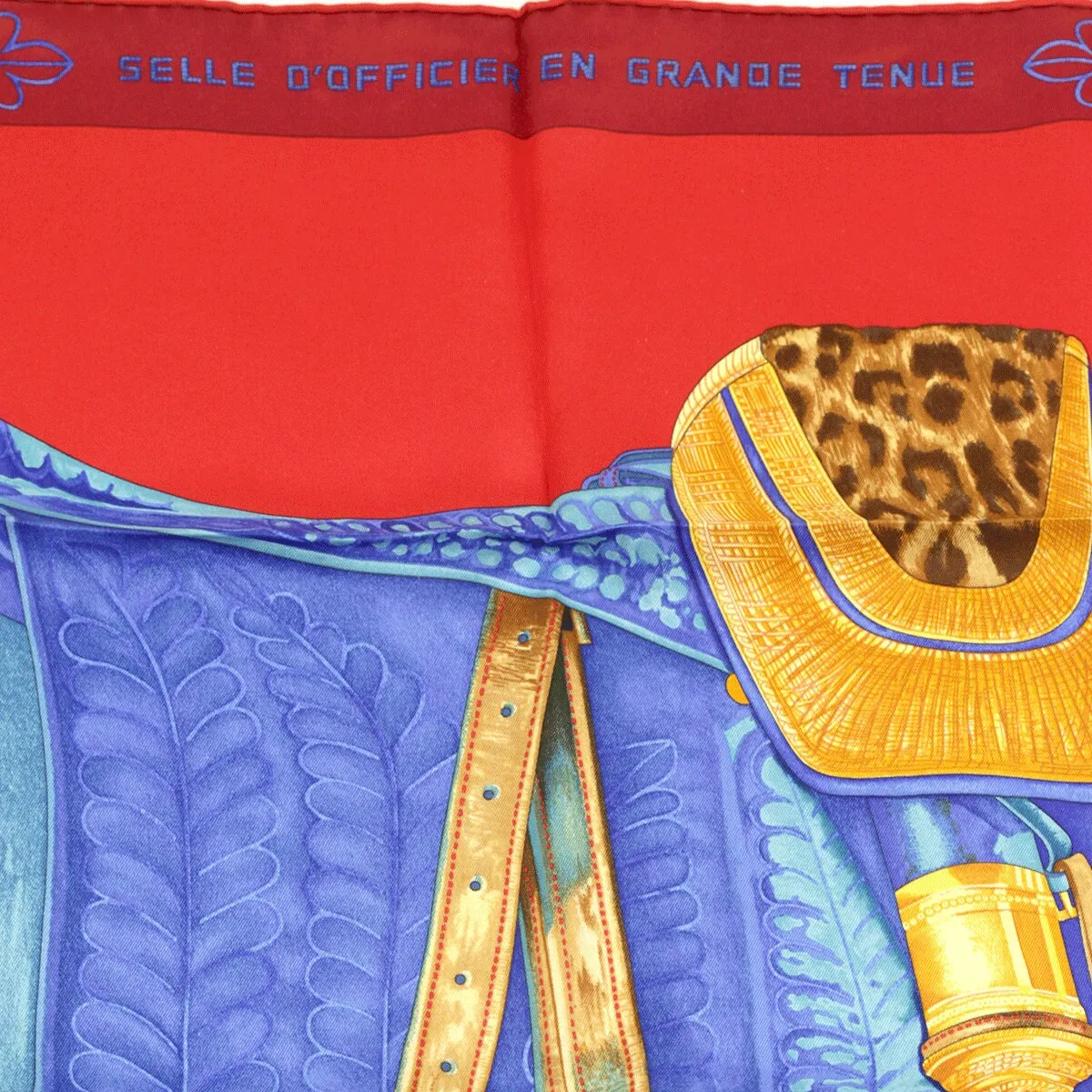 Hermes Scarf "Selle d'Officier en Grande Tenue" by Wlodek Kaminski 70cm Silk