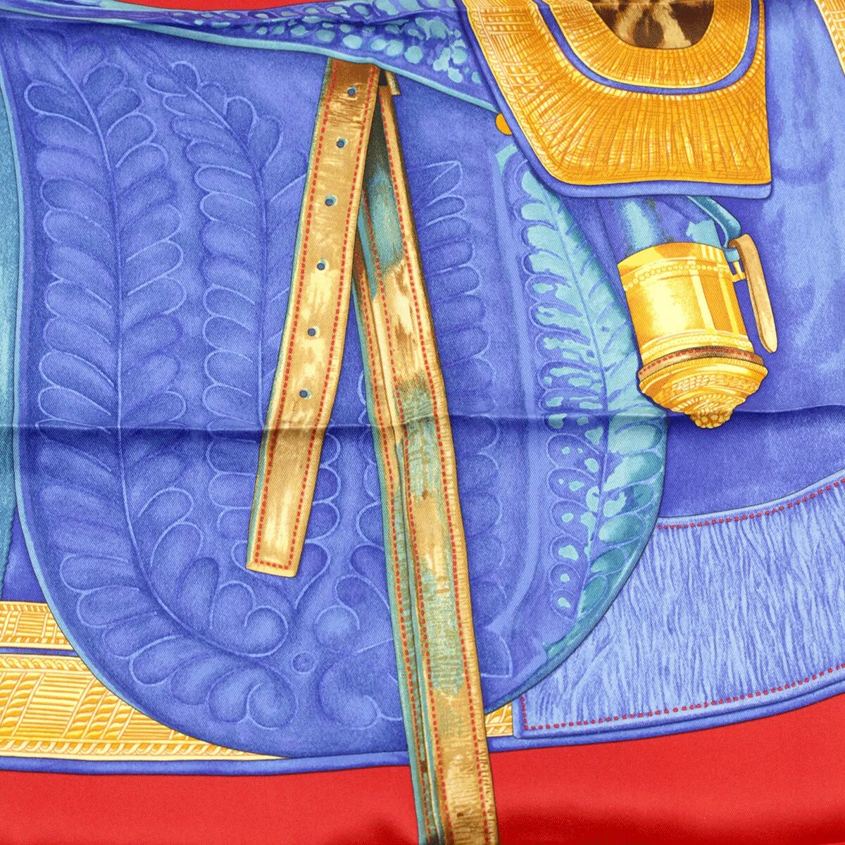 Hermes Scarf "Selle d'Officier en Grande Tenue" by Wlodek Kaminski 70cm Silk