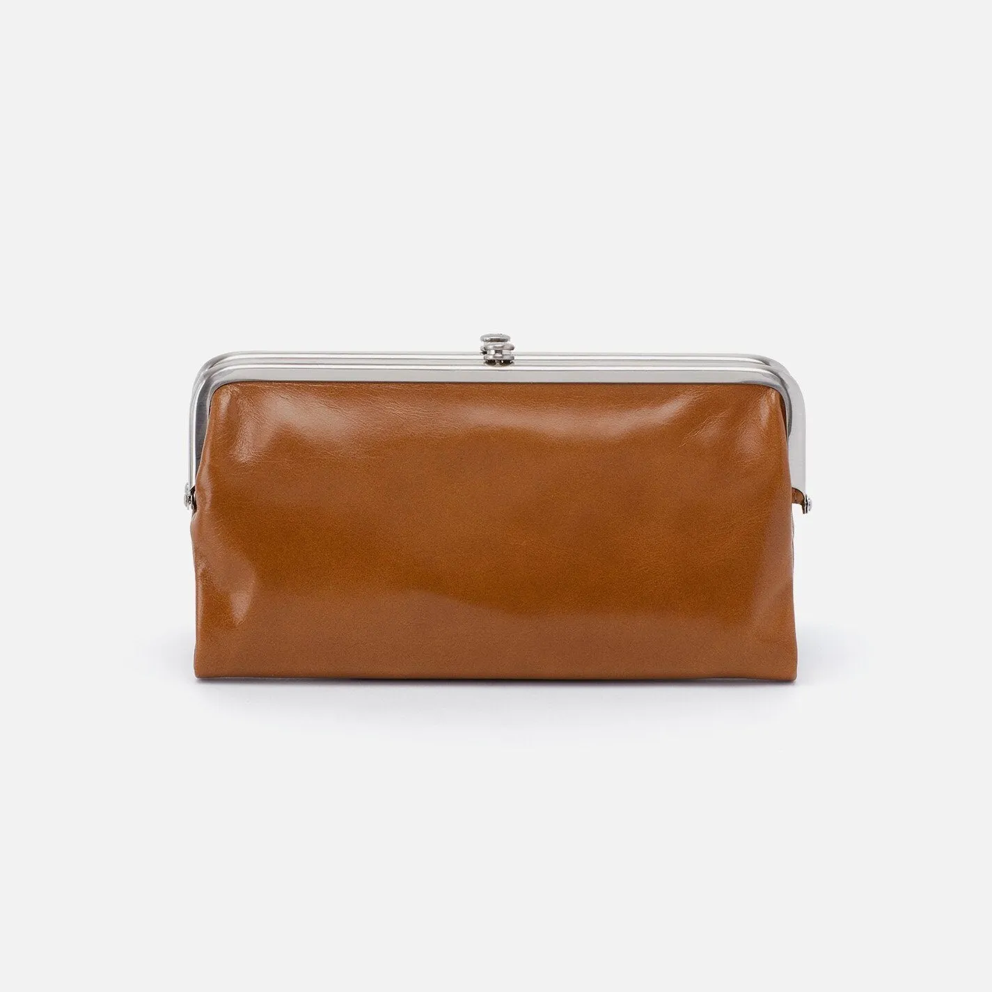 Hobo Lauren In Polished Leather Clutch Wallet