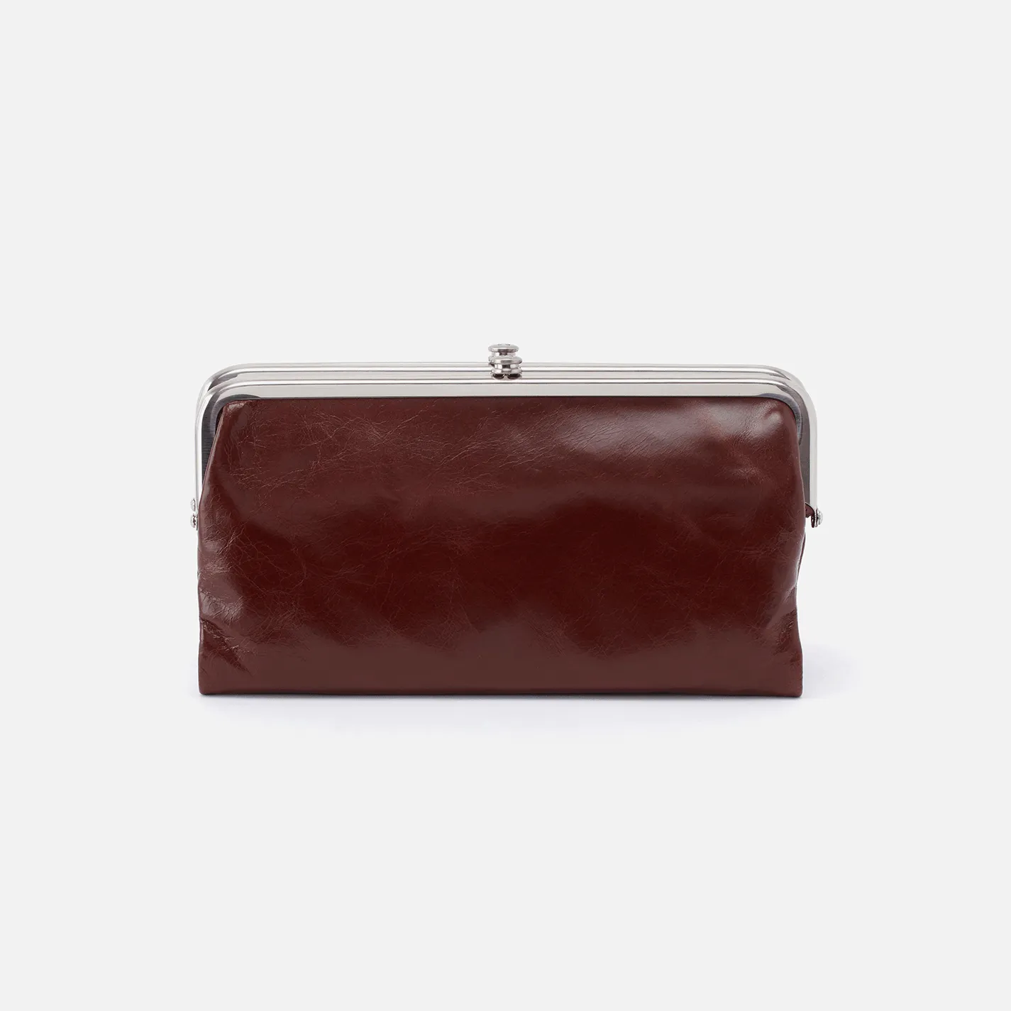 Hobo Lauren In Polished Leather Clutch Wallet
