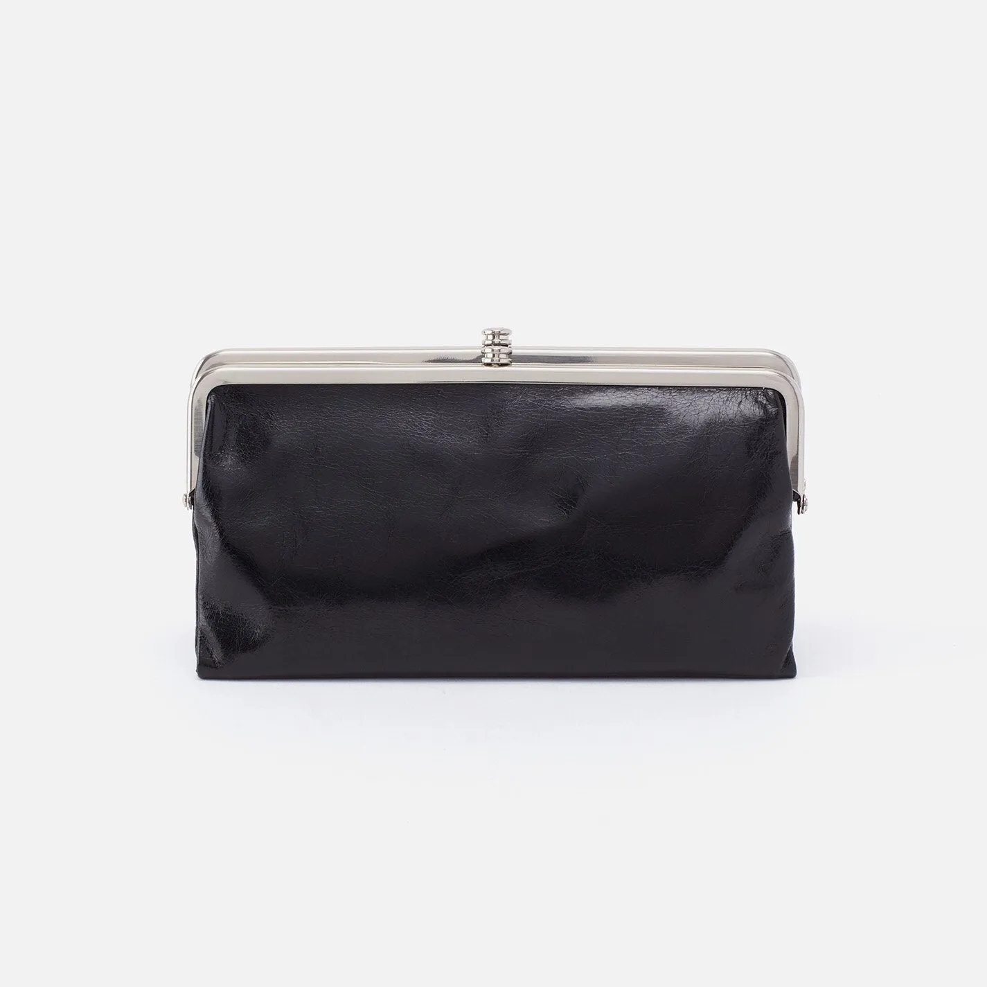 Hobo Lauren In Polished Leather Clutch Wallet