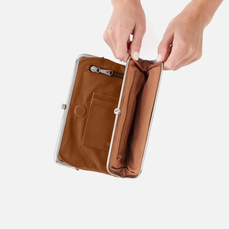 Hobo Lauren In Polished Leather Clutch Wallet