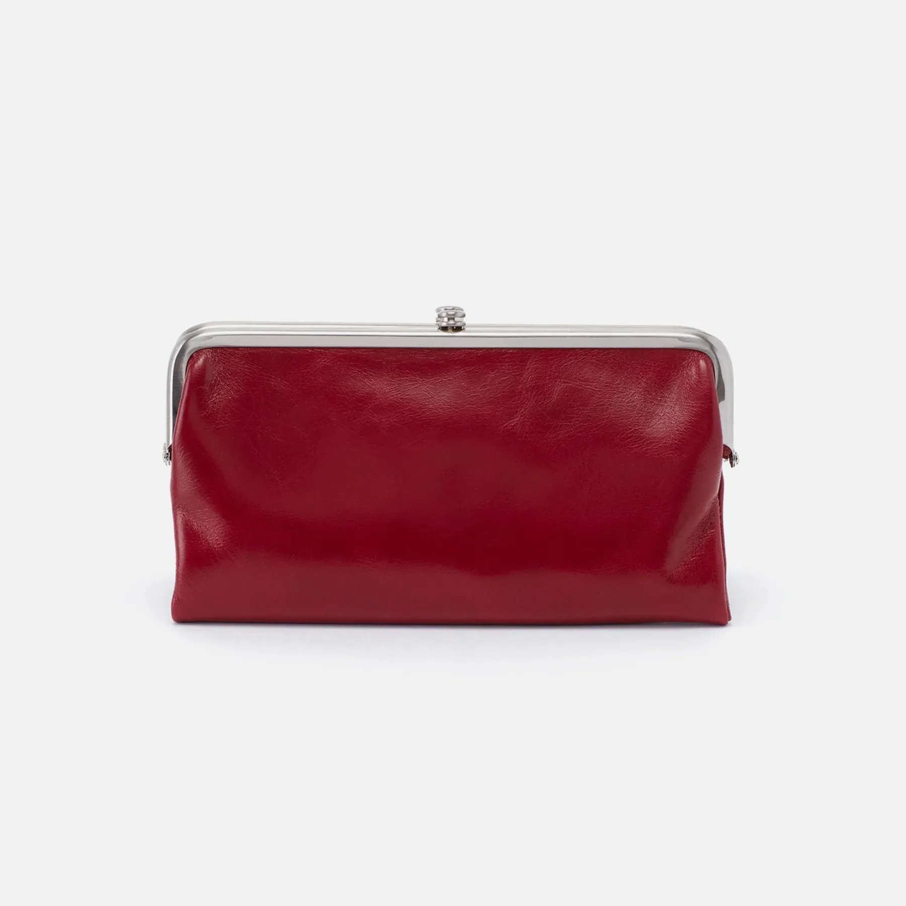 Hobo Lauren In Polished Leather Clutch Wallet