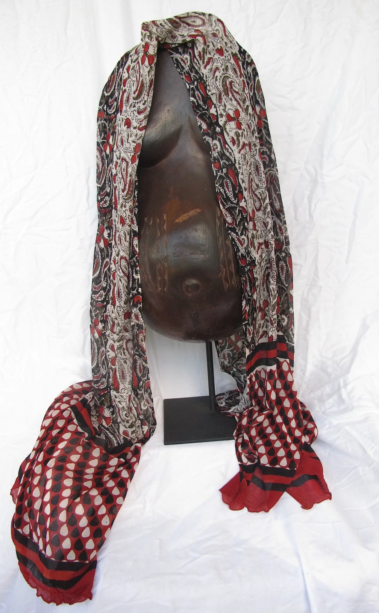 Indian Silk Chiffon Scarf