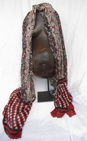 Indian Silk Chiffon Scarf