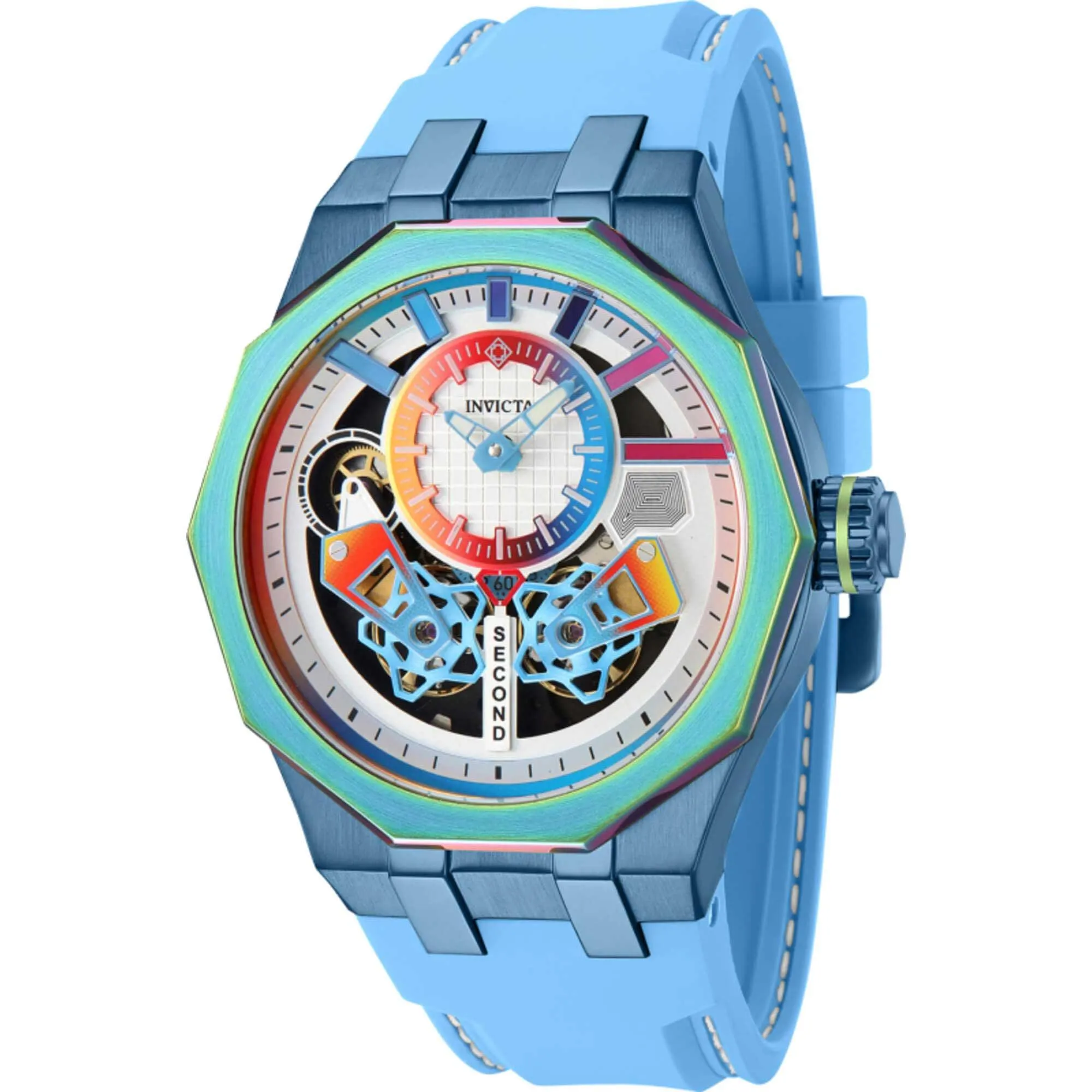 Invicta Men's Watch - Specialty Automatic Light Blue Silicone Rubber Strap | 43200