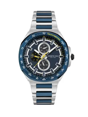 Kenneth Cole Gents 2Tone Blue Dial Chrono