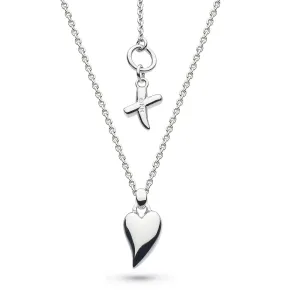 Kit Heath Sterling Silver 'Desire Kiss Mini Heart' Necklace