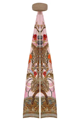 KNITTED HEADBAND WITH SILK SCARF ZIBA ZIBA