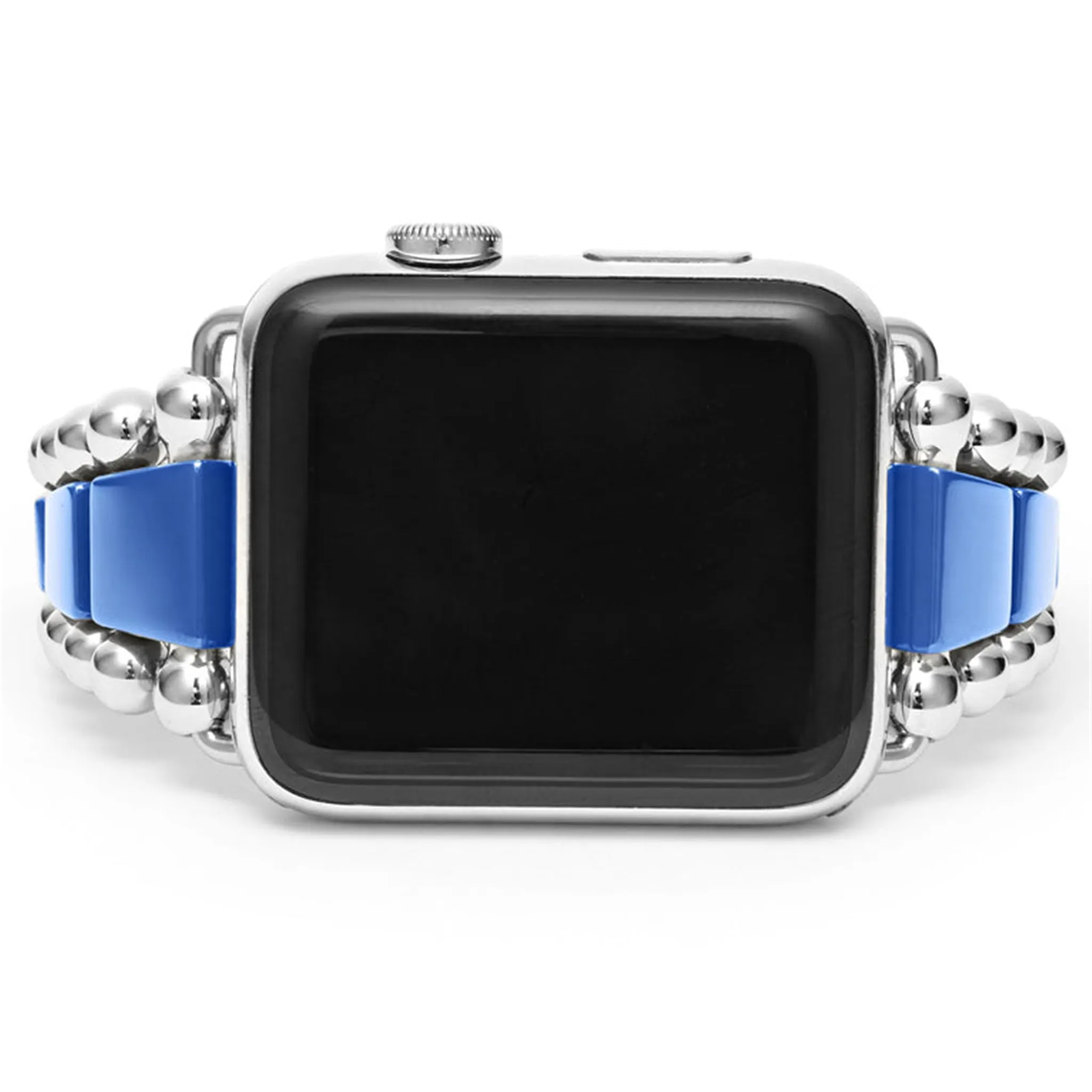 Lagos Ultramarine Ceramic & Stainless Steel Watch Bracelet - 42 - 49mm