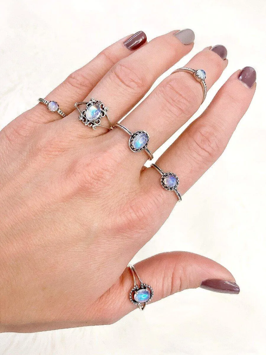 Lil Hippie Moonstone Ring