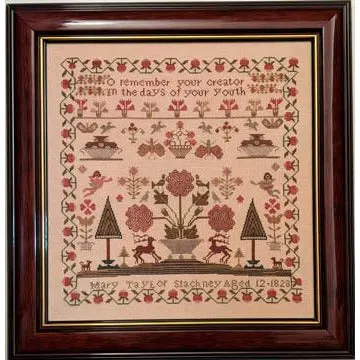 Lila's Studio ~ Mary Taylor Stackney 1828 Sampler Pattern