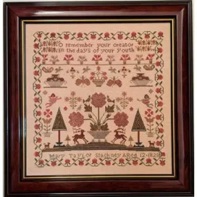 Lila's Studio ~ Mary Taylor Stackney 1828 Sampler Pattern