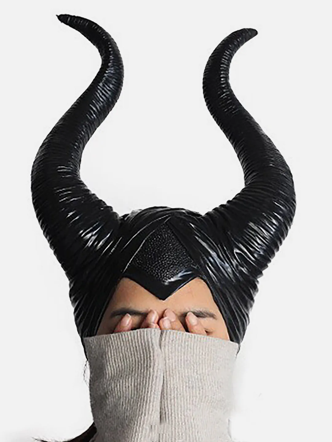 Little Surprise Box  2 Horned Witch Adult Headgear Halloween Costume Accessory for Themed Party