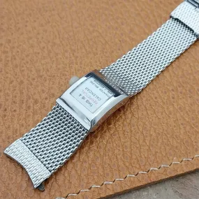 Long Stainless Steel Mesh JB Champion Perpetual Calendar 60s Vintage Watch Band