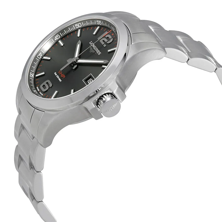 Longines Conquest V.H.P. Perpetual Black Dial Men's Watch L3.716.4.56.6
