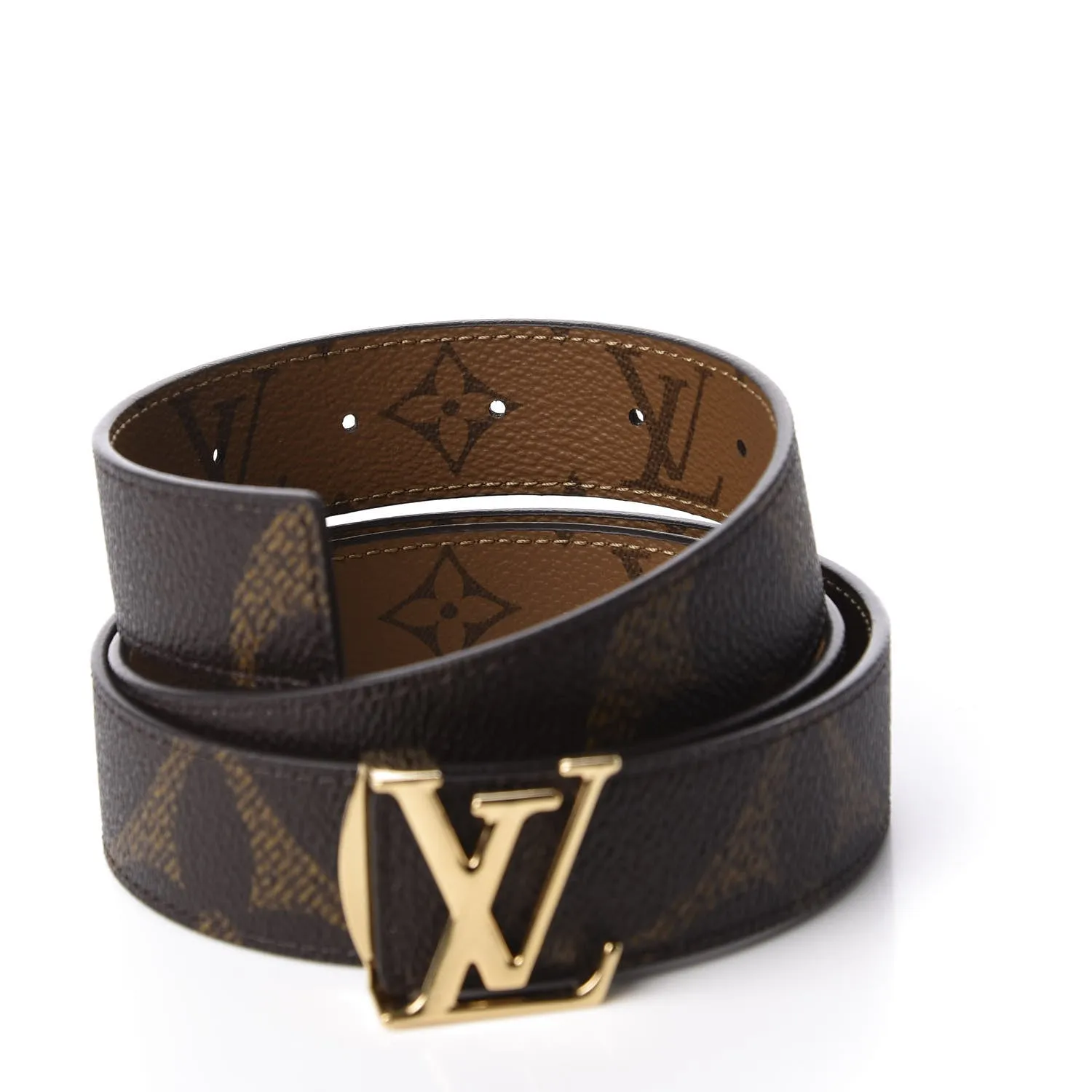 LOUIS VUITTON GIANT MONOGRAM 30MM LV ICONIC REVERSIBLE BELT