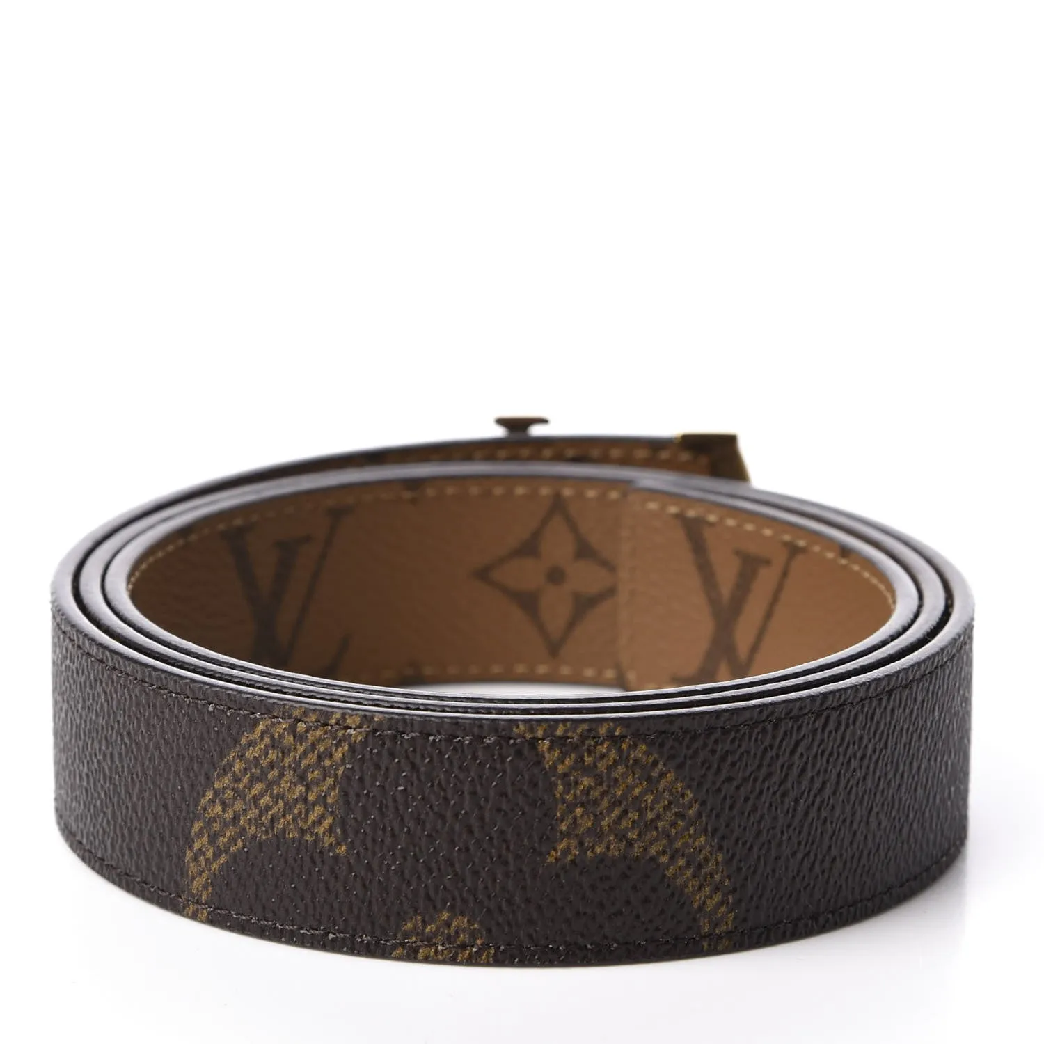 LOUIS VUITTON GIANT MONOGRAM 30MM LV ICONIC REVERSIBLE BELT