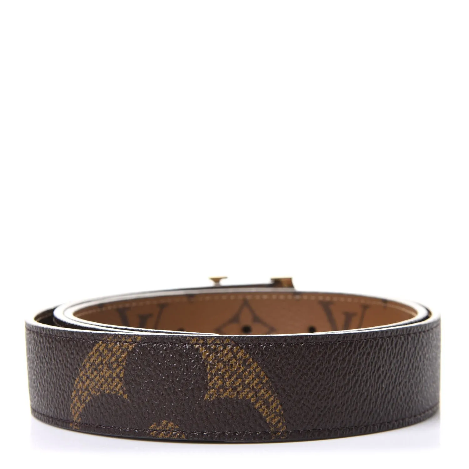 LOUIS VUITTON GIANT MONOGRAM 30MM LV ICONIC REVERSIBLE BELT