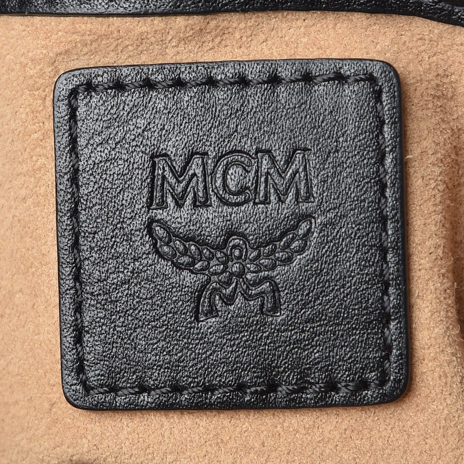 MCM METALLIC GOLD VISETOS CAMERA CROSSBODY BAG