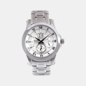 Men's Silver Chronograph Stainless Steel Watch SNP091P1