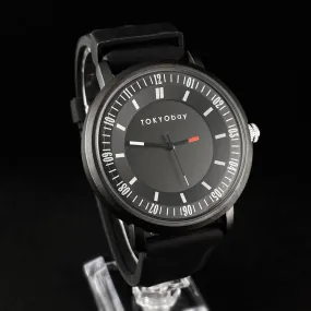 Men's Watch, Axel Black Band, Silver Case - TOKYObay