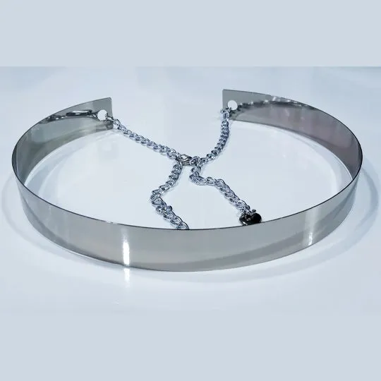Metallic Saree Belt with Chain