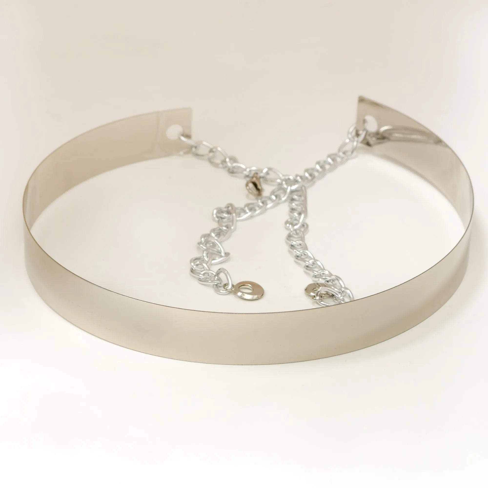 Metallic Saree Belt with Chain