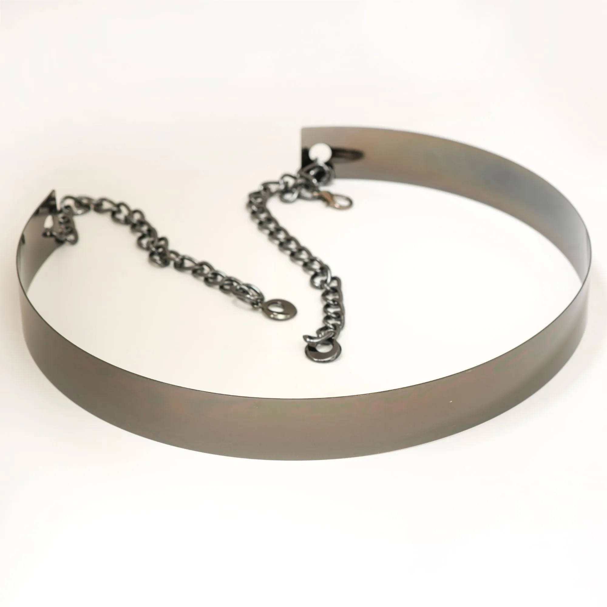 Metallic Saree Belt with Chain