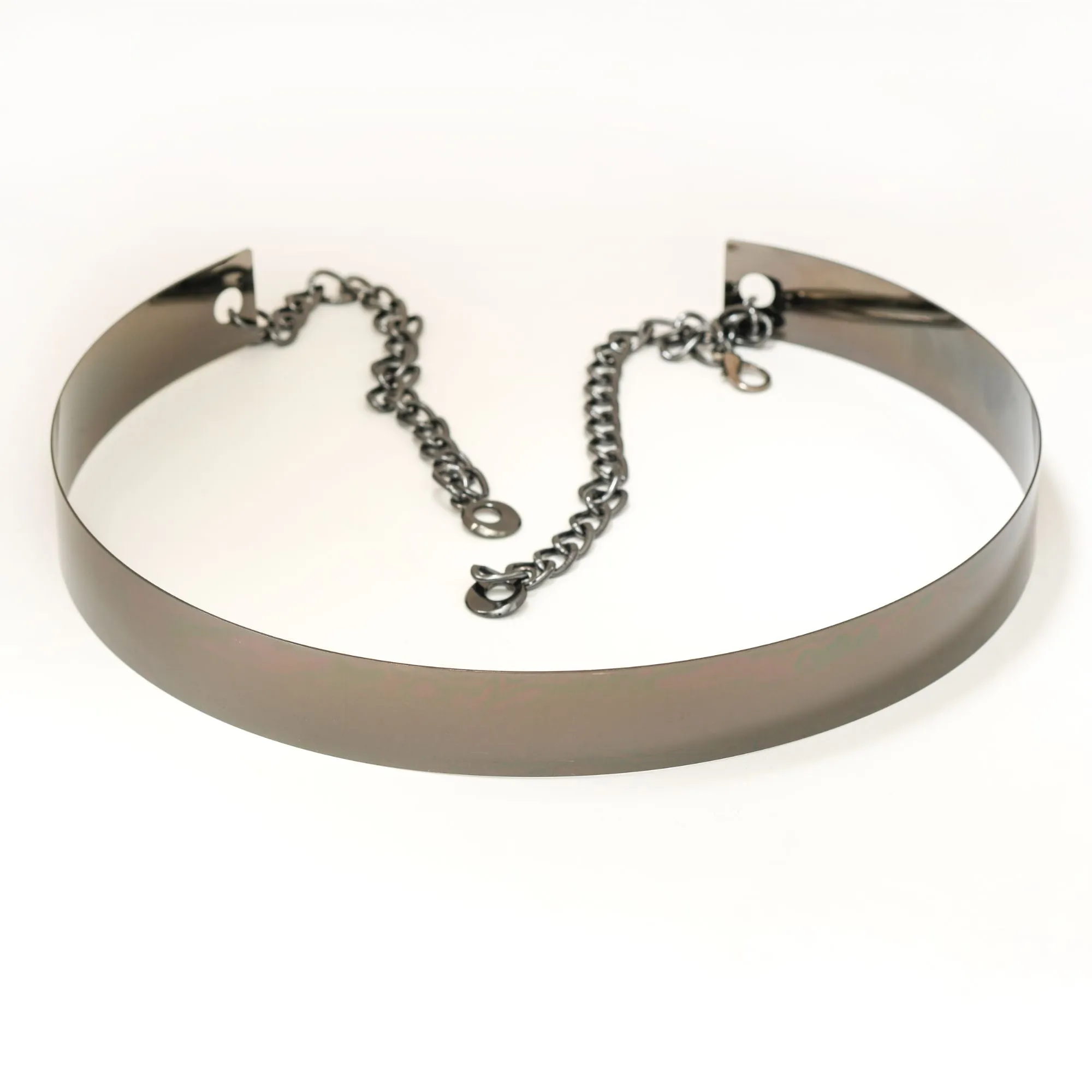 Metallic Saree Belt with Chain