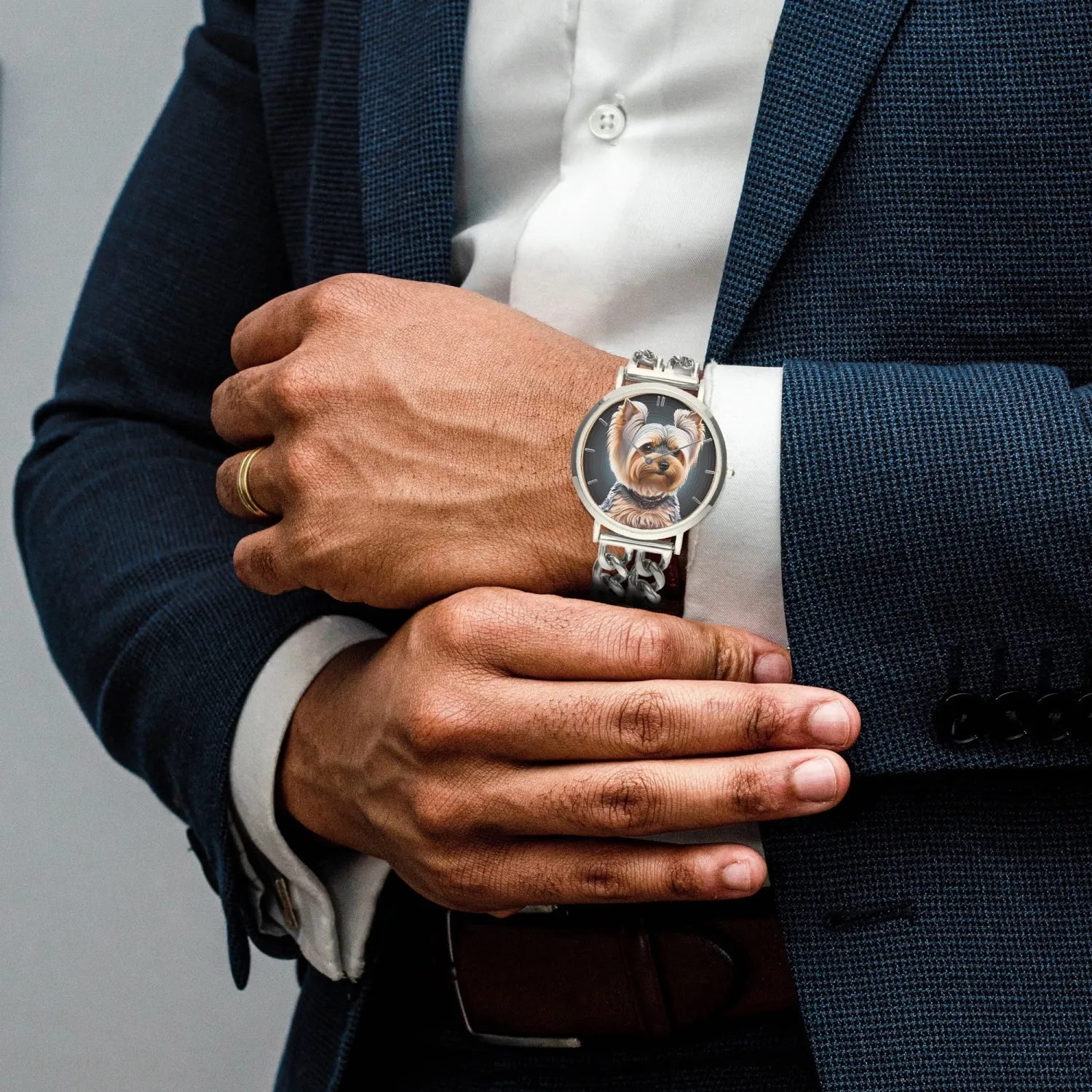 Montre à quartz à bracelet creux - avec indicateurs "Yorkshire" (737)