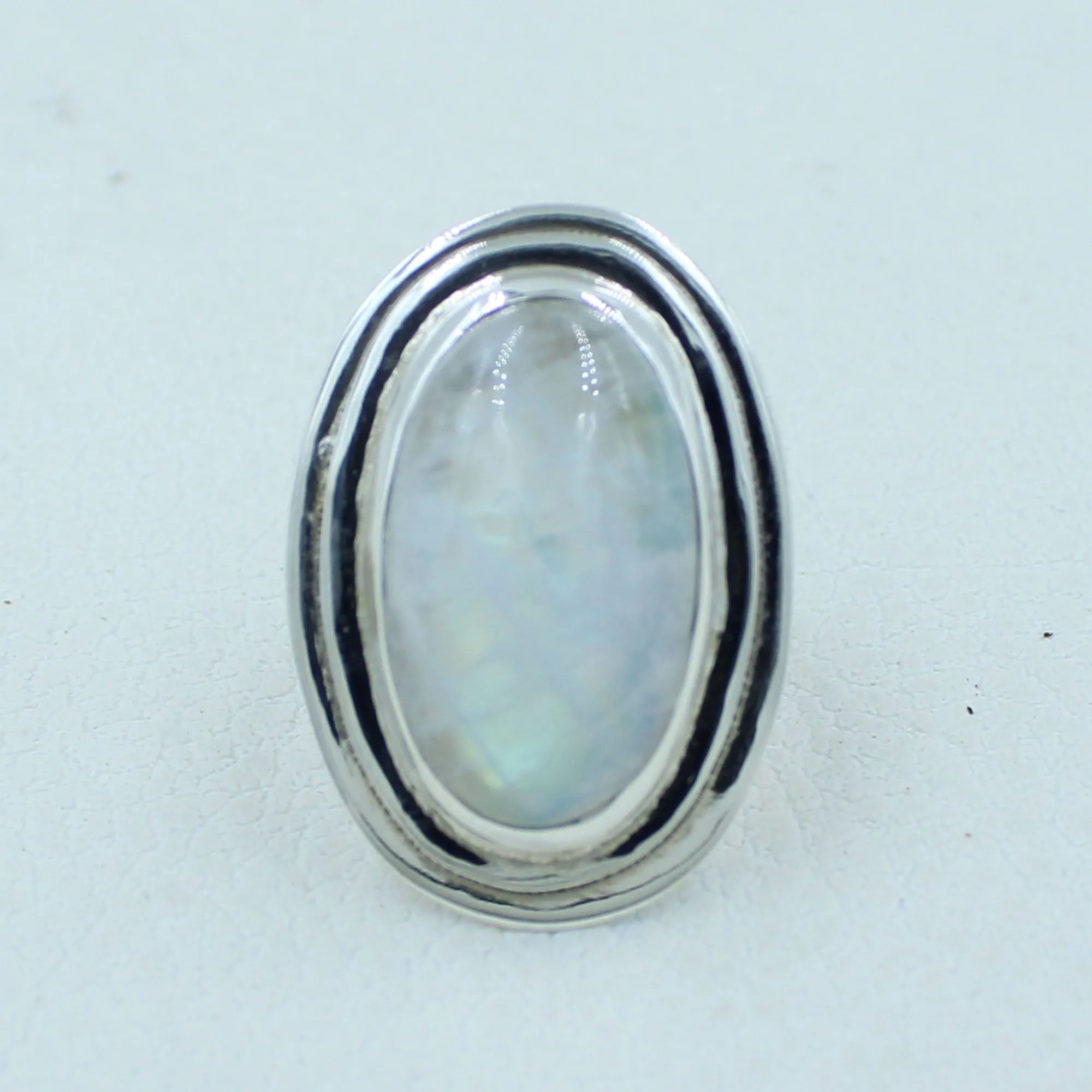Moonstone Solid Sterling Silver Ring