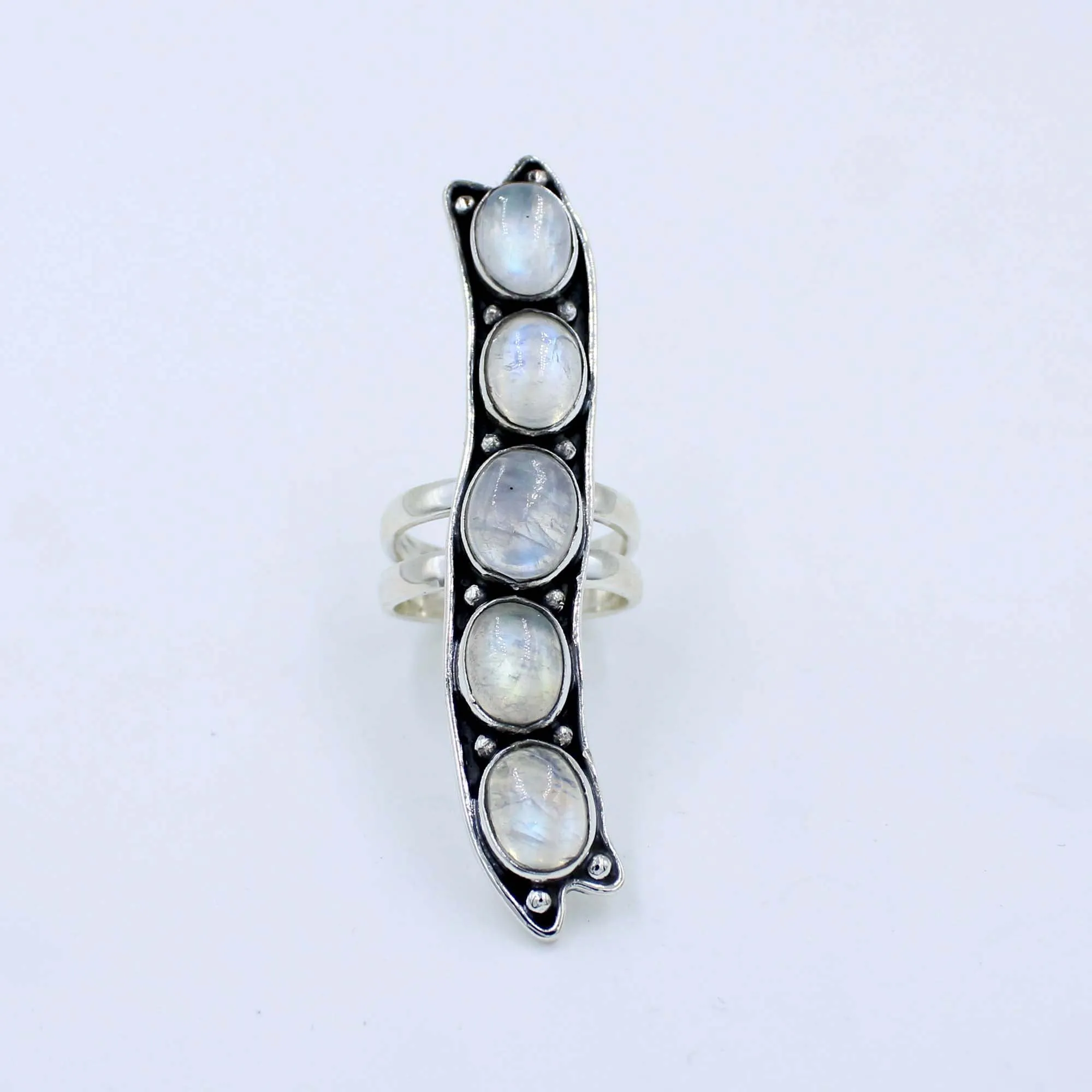 Moonstone Unique Designer Silver Ring
