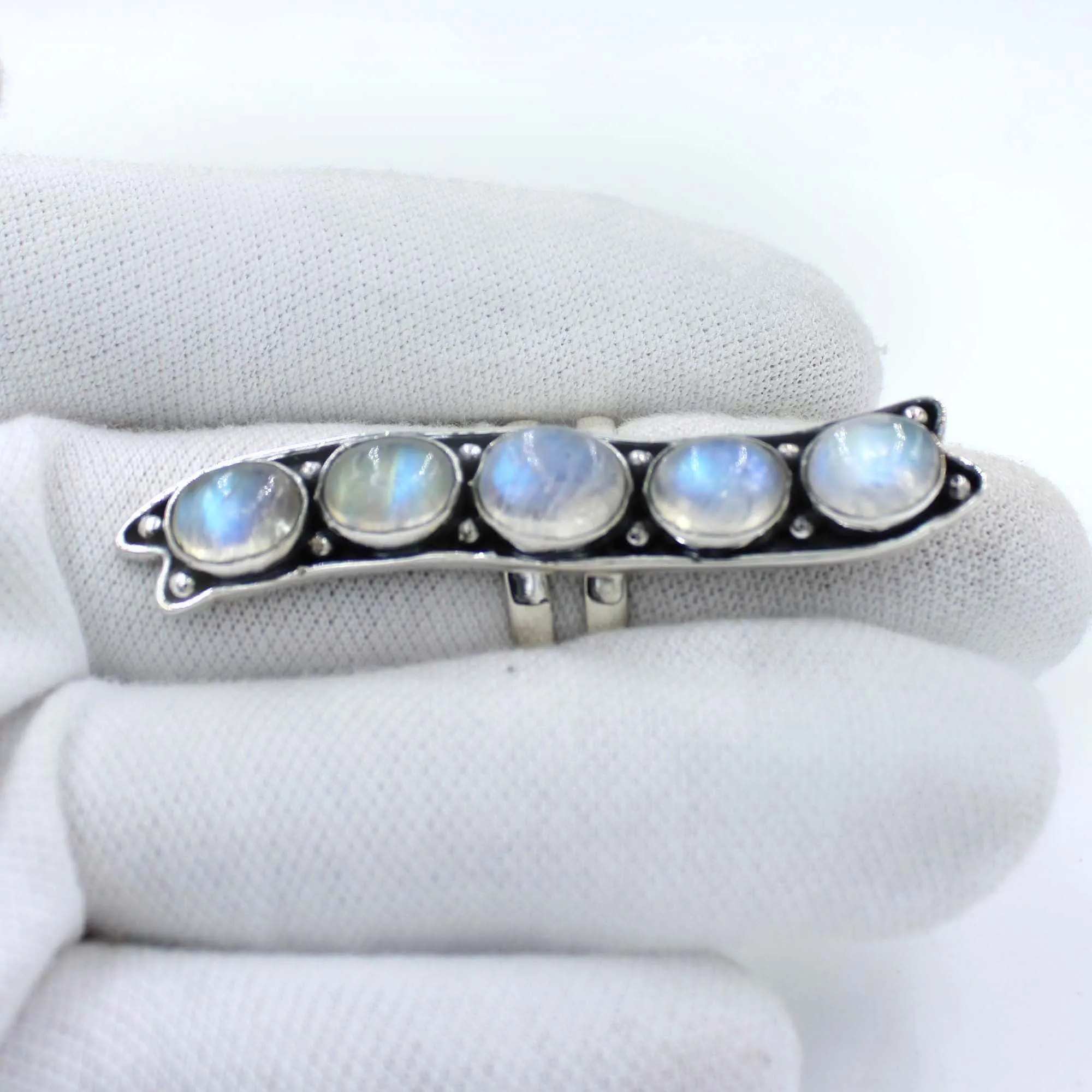 Moonstone Unique Designer Silver Ring