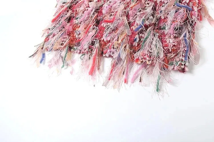 More About Me Colorful Tassel Mini Skirt