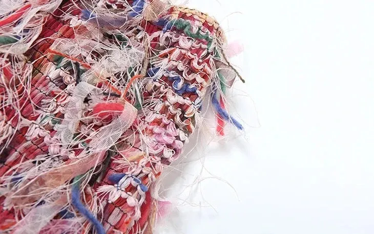 More About Me Colorful Tassel Mini Skirt