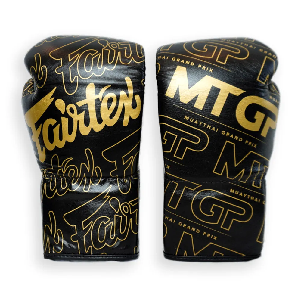 MTGP X Fairtex Black or White Logo Lace-Up Boxing Gloves