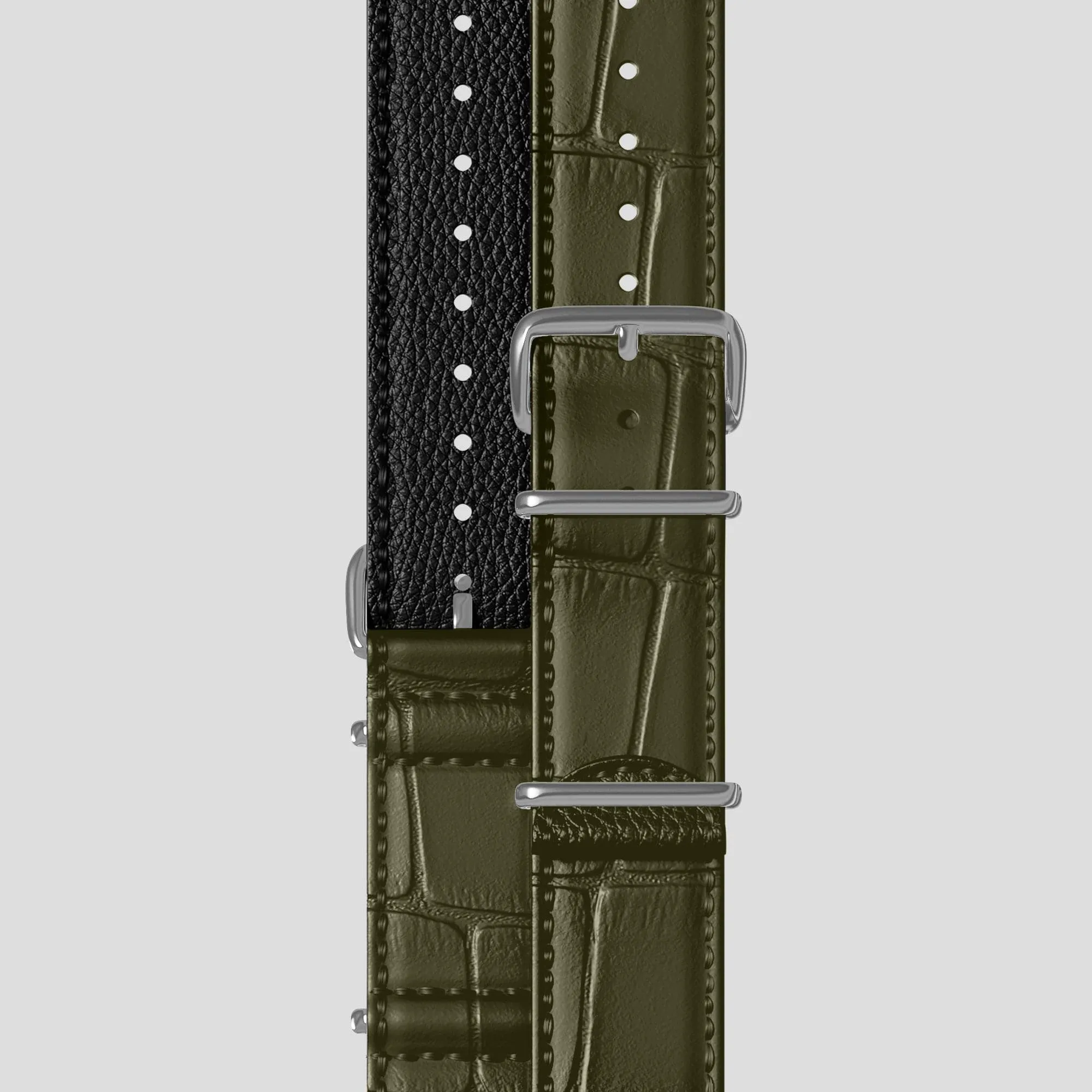 NATO Strap For Rolex Oyster Perpetual 36mm In Alligator