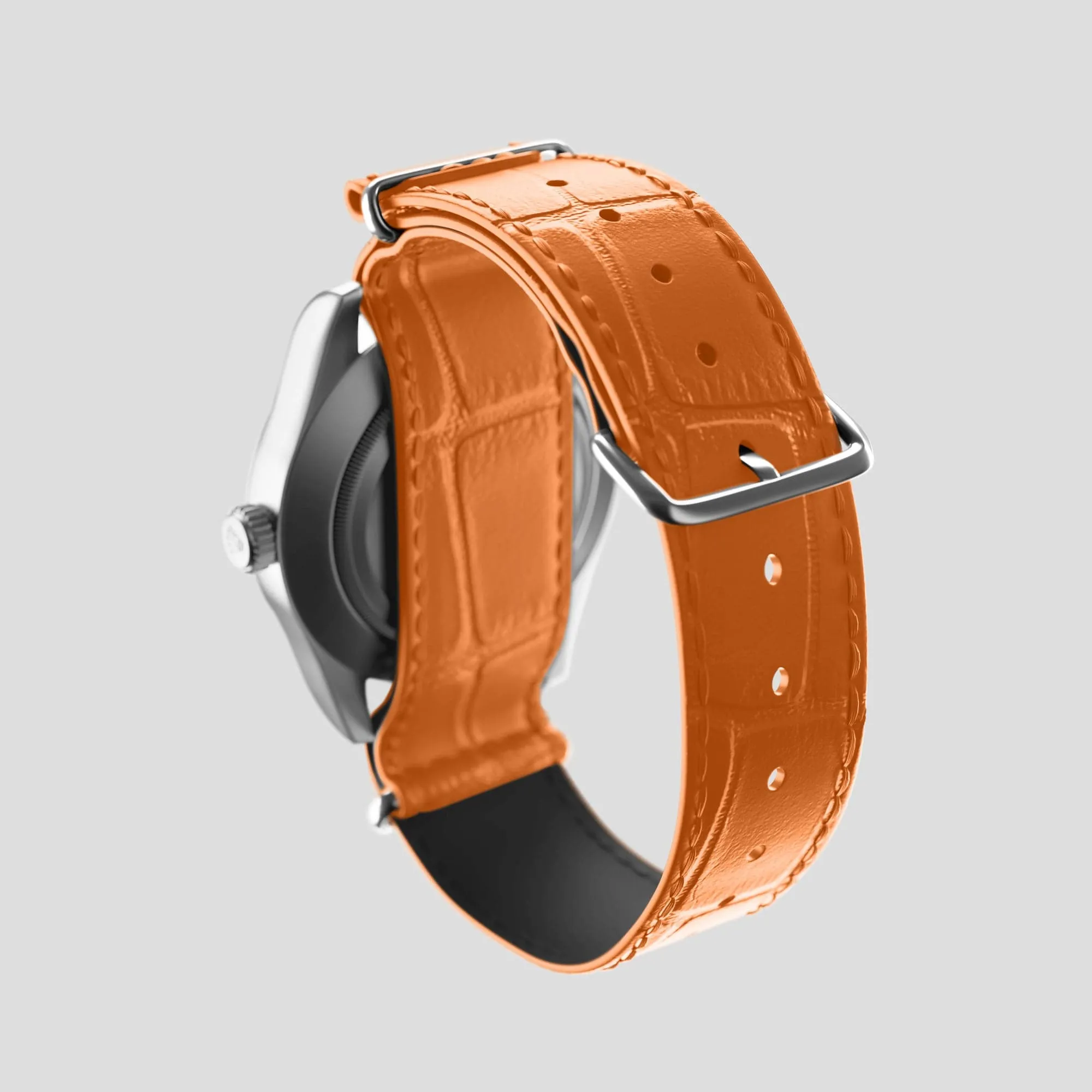 NATO Strap For Rolex Oyster Perpetual 36mm In Alligator