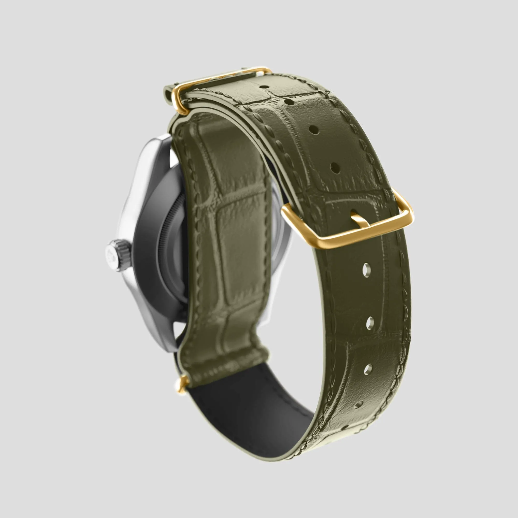 NATO Strap For Rolex Oyster Perpetual 36mm In Alligator