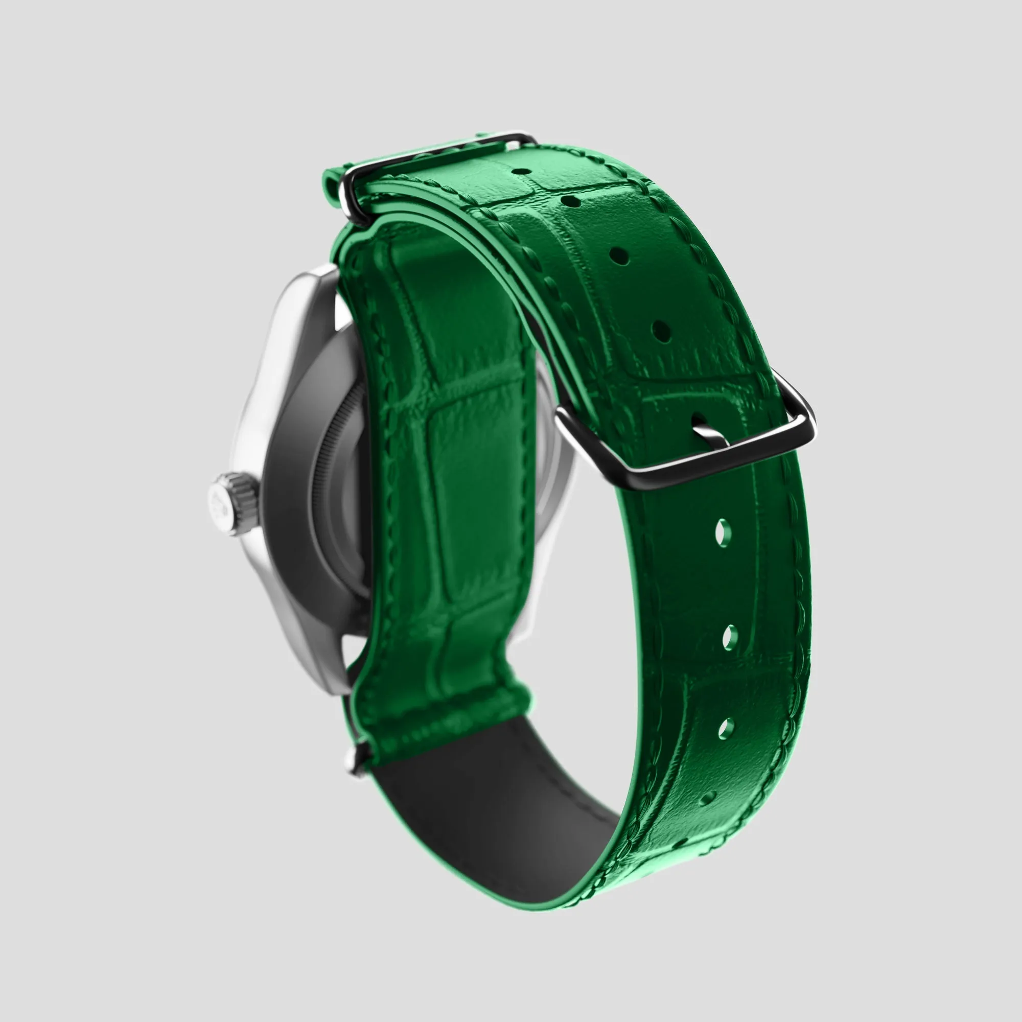 NATO Strap For Rolex Oyster Perpetual 36mm In Alligator