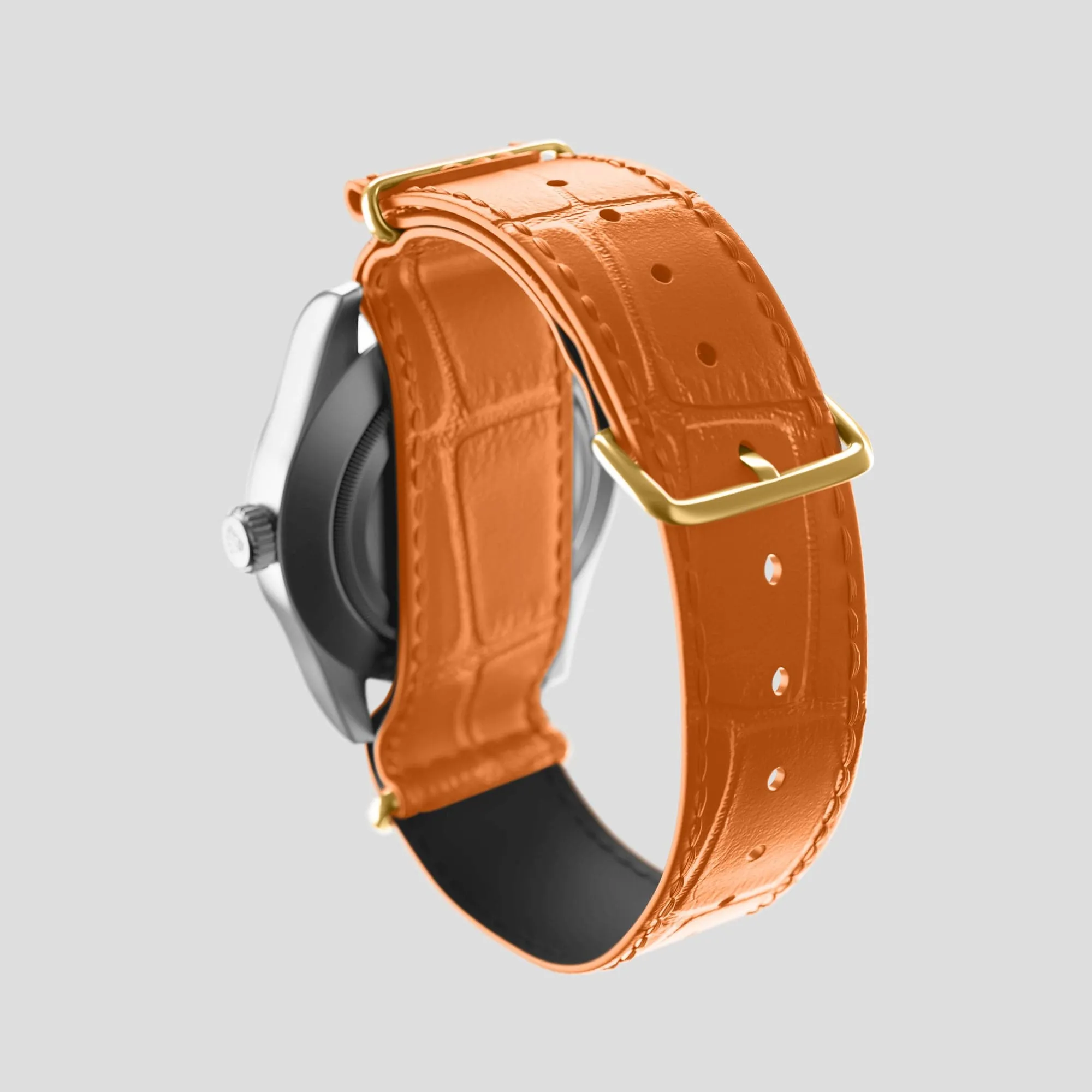 NATO Strap For Rolex Oyster Perpetual 36mm In Alligator
