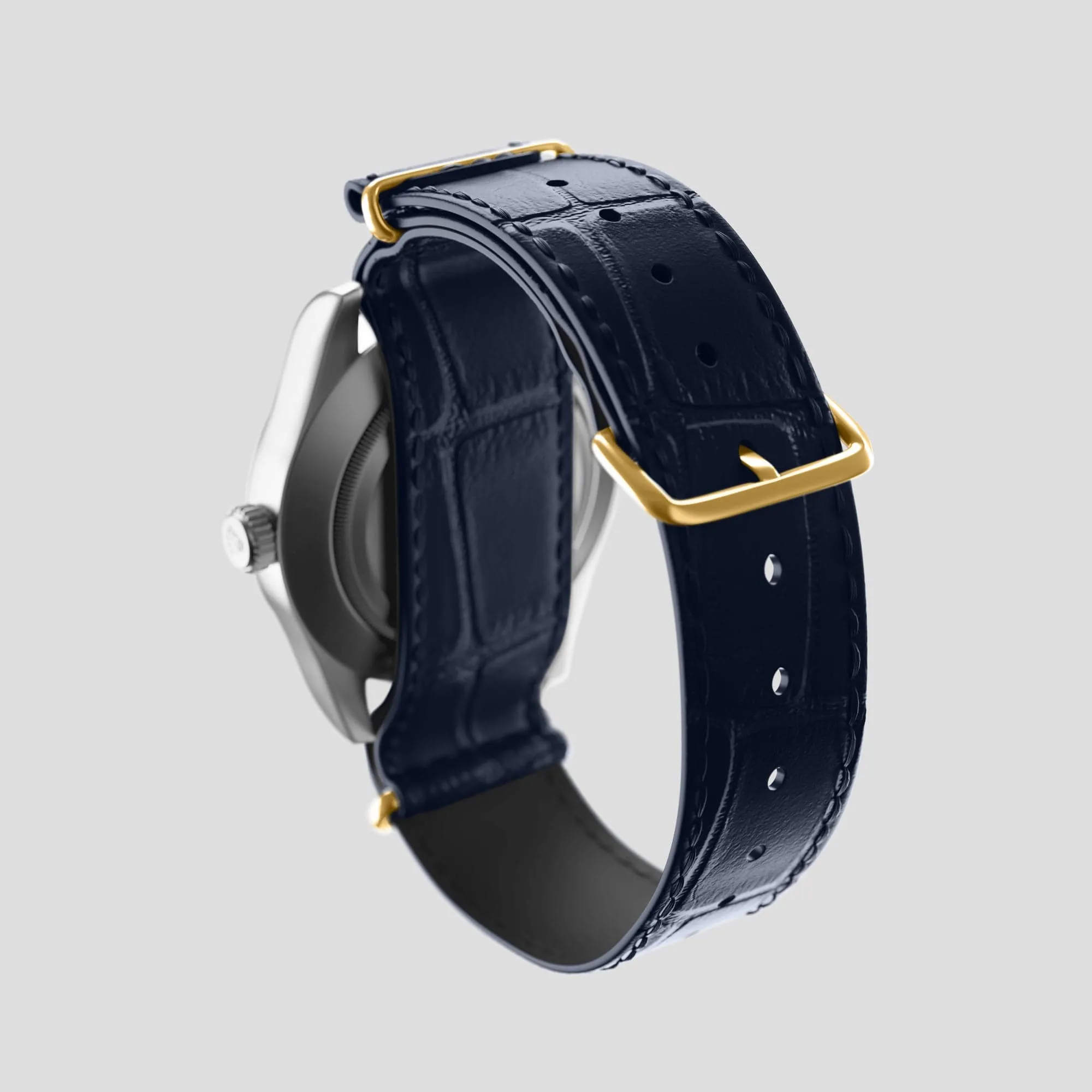 NATO Strap For Rolex Oyster Perpetual 36mm In Alligator