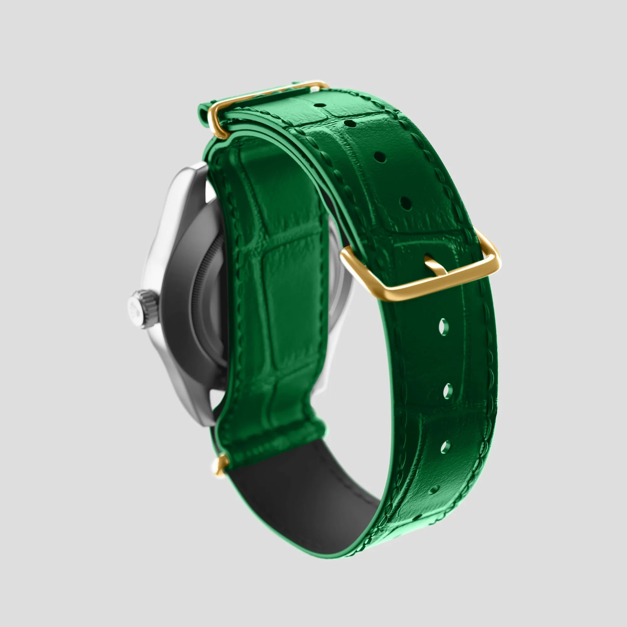 NATO Strap For Rolex Oyster Perpetual 36mm In Alligator