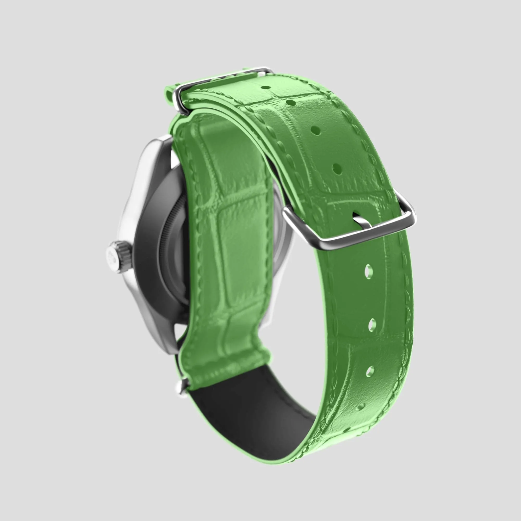 NATO Strap For Rolex Oyster Perpetual 36mm In Alligator