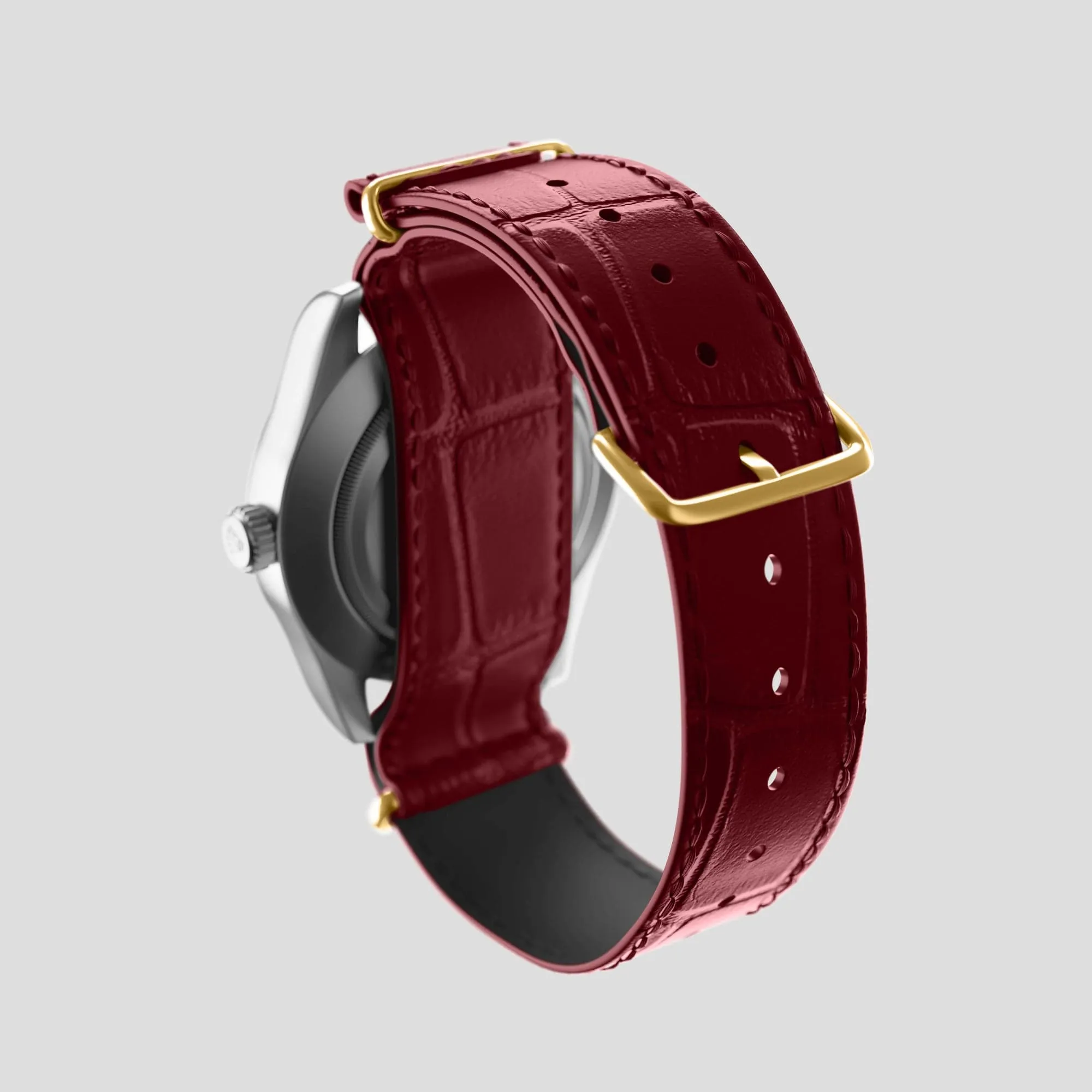 NATO Strap For Rolex Oyster Perpetual 36mm In Alligator