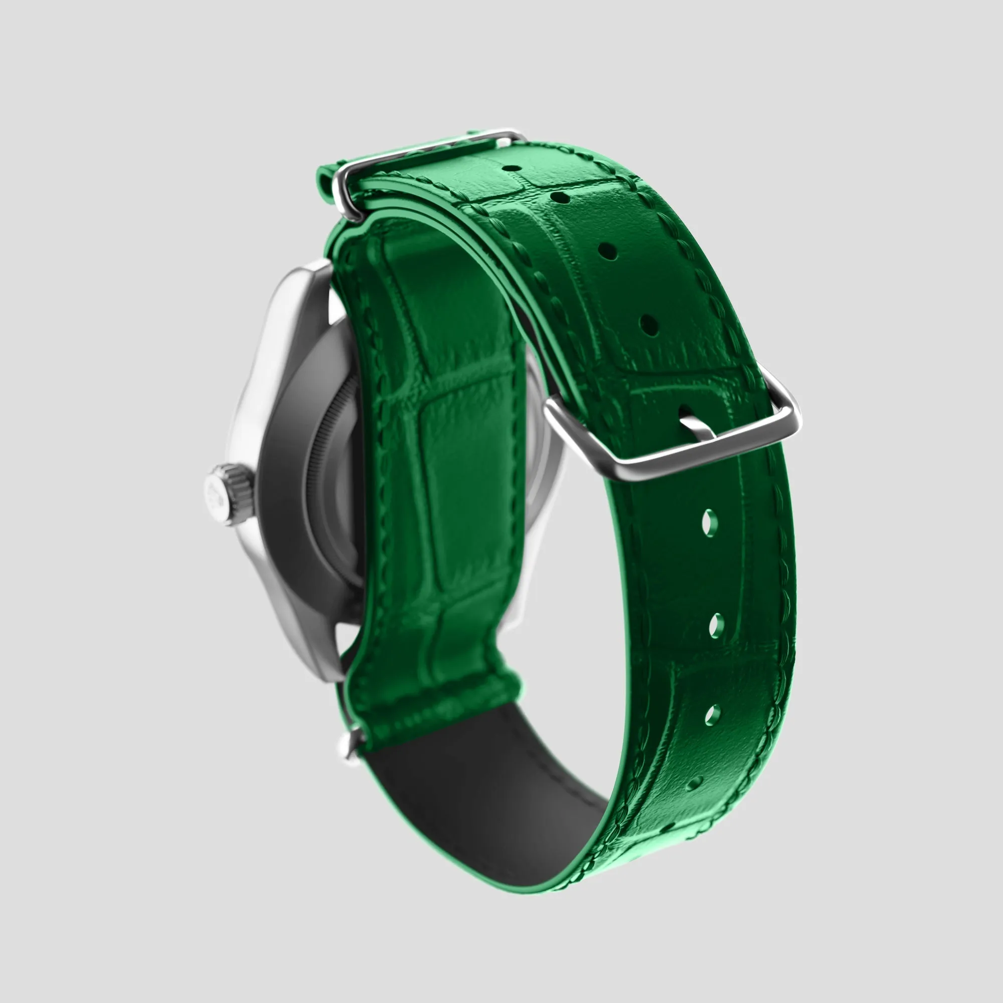 NATO Strap For Rolex Oyster Perpetual 36mm In Alligator