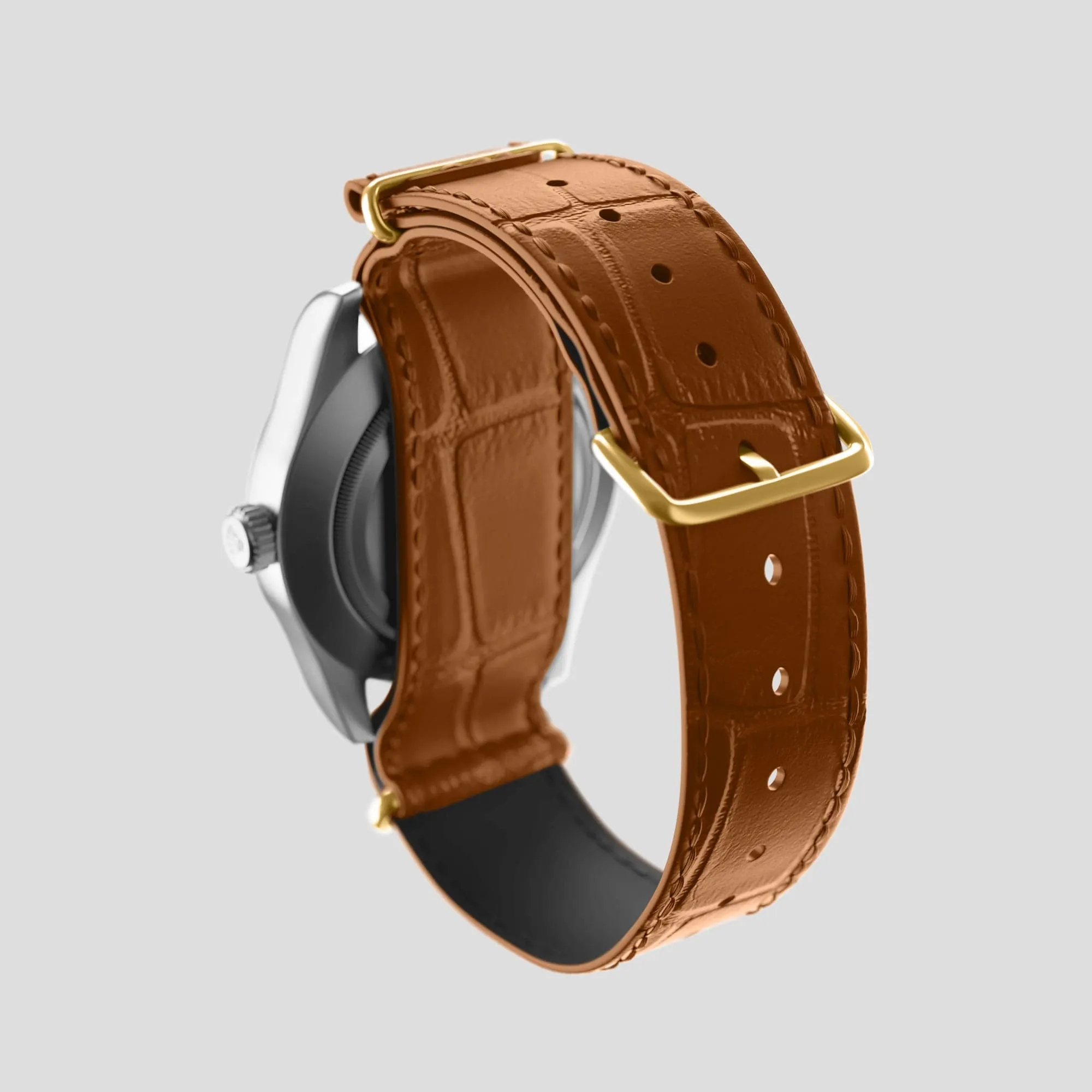NATO Strap For Rolex Oyster Perpetual 36mm In Alligator