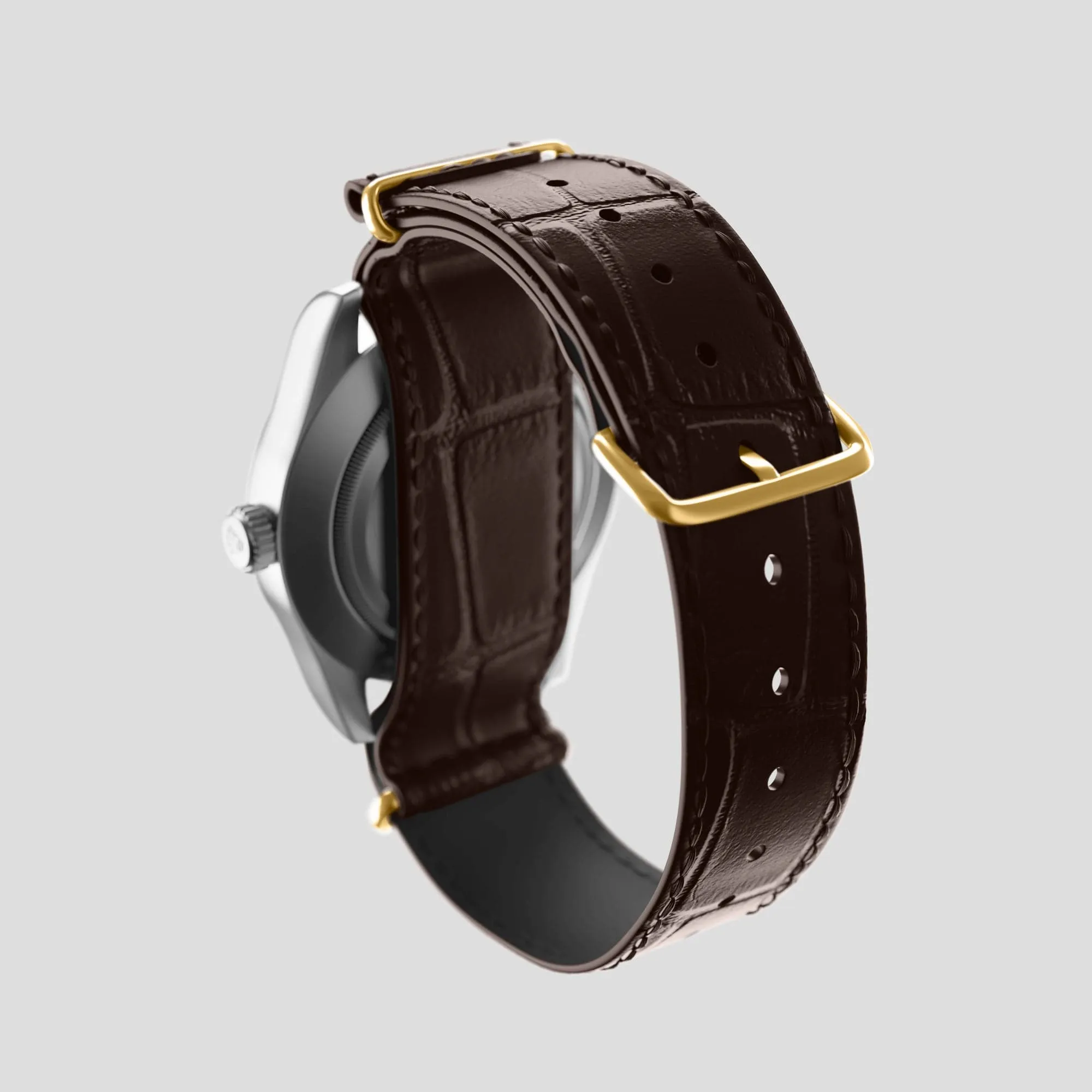 NATO Strap For Rolex Oyster Perpetual 36mm In Alligator