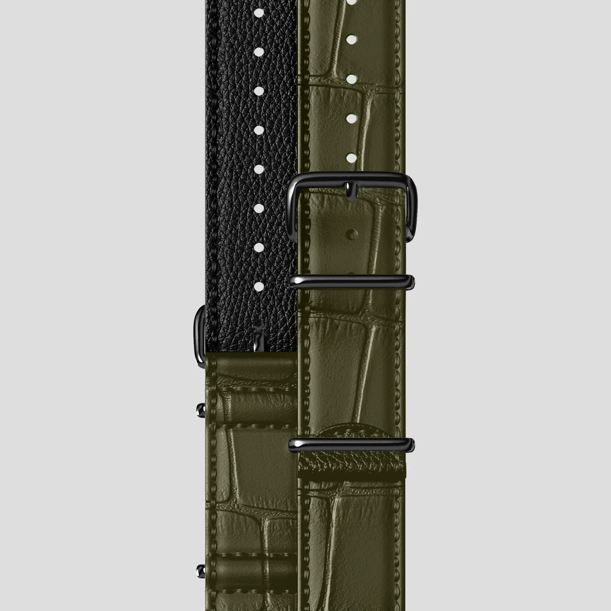 NATO Strap For Rolex Oyster Perpetual 36mm In Alligator